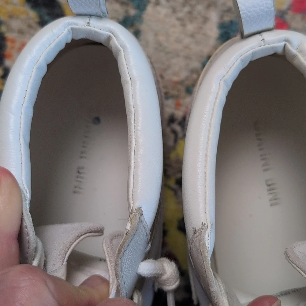 Gianni Bini white high tops Size 6.5M EUC